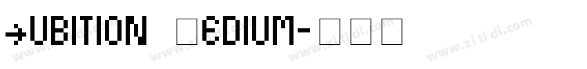 Cubition Medium字体转换